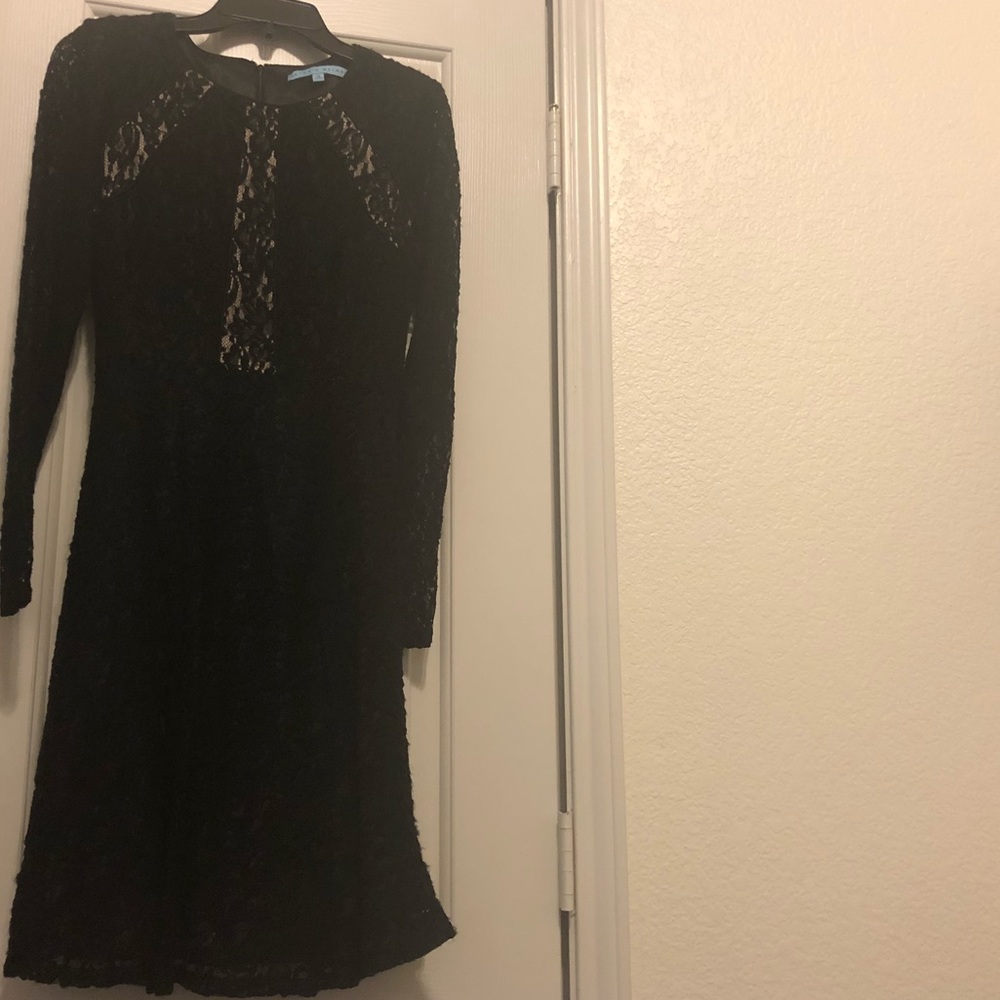 Black lace dress